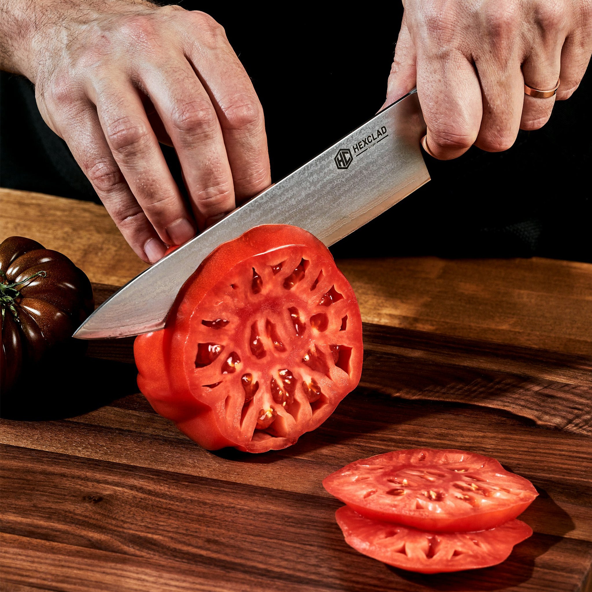 Knife & Carving Set 8PC | Damascus Steel | HexClad Cookware