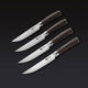 Damascus Steel Steak Knife Set, 4-pc (Espresso)