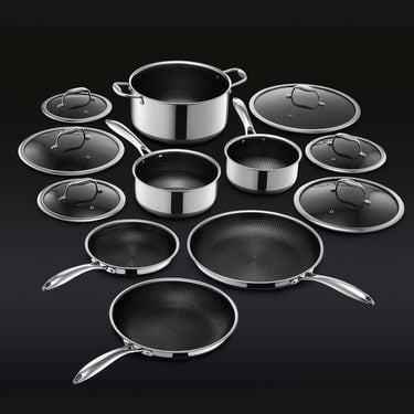 Complete HexClad Hybrid Perfect Pots & Pans Set (12PC)