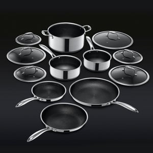 HexClad Hybrid Perfect Pots & Pans Set (12PC) (free 13grid) 