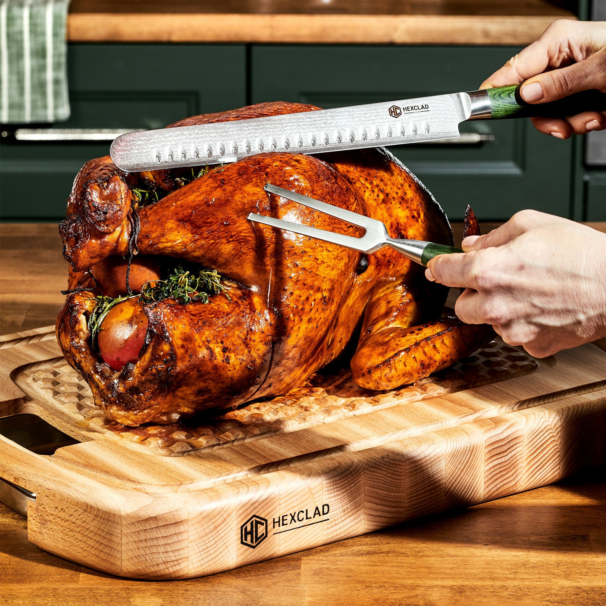 Hybrid Roasting & Cutting Board Set | HexClad Cookware