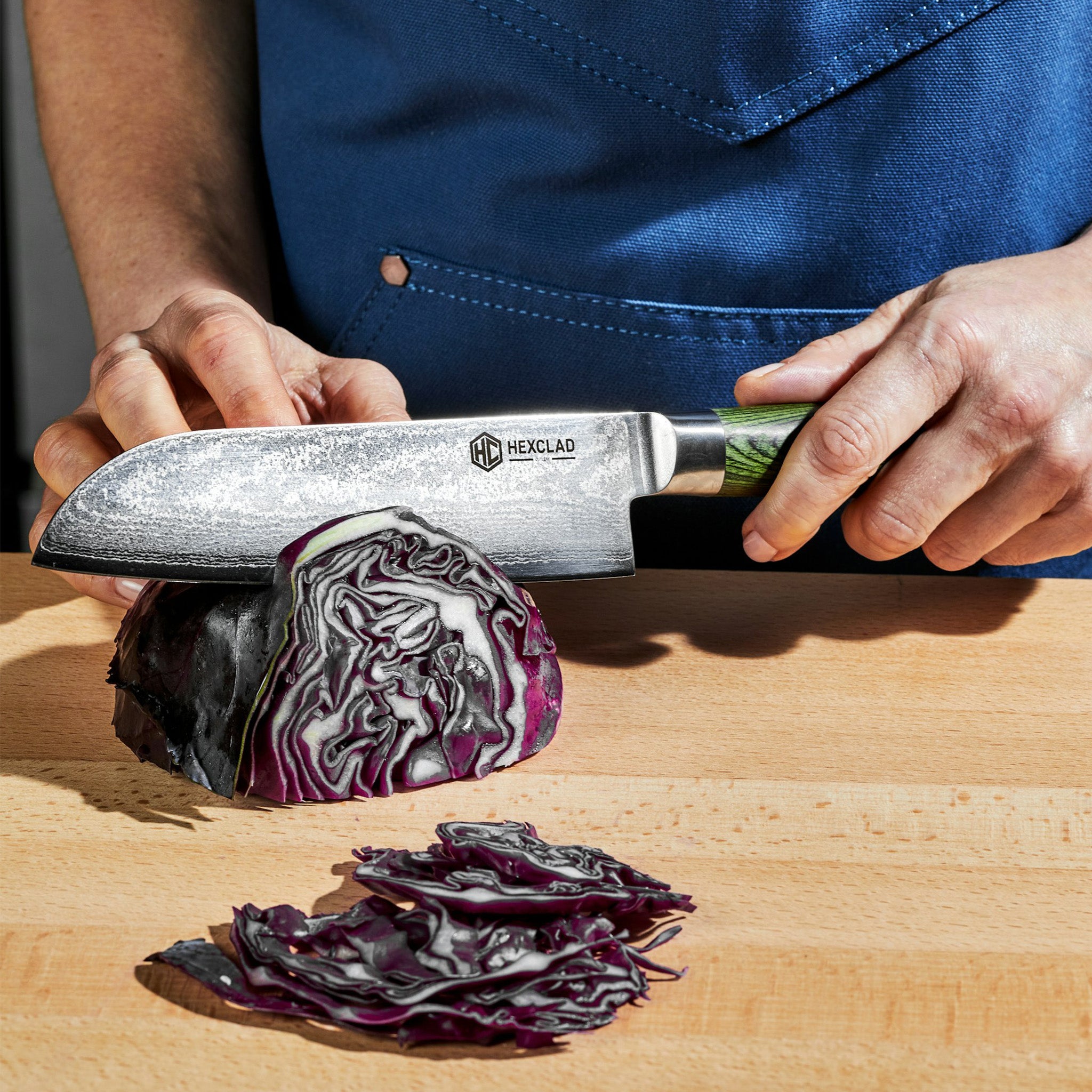 Damascus Steel Santoku Knife, 7" - Thumbnail 5