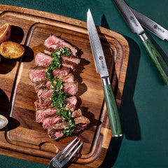 Steak Knife & Bistecca Plate Set, 16-pc (Green)