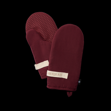 Eco Modern Oven Mitt Set - Crimson