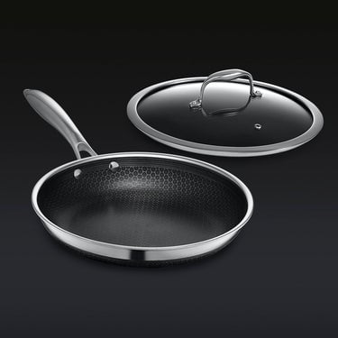 Hybrid Fry Pan with Lid, 10"