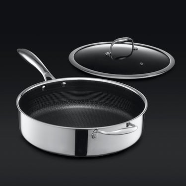 5.5QT Hybrid Deep Sauté Pan with Lid