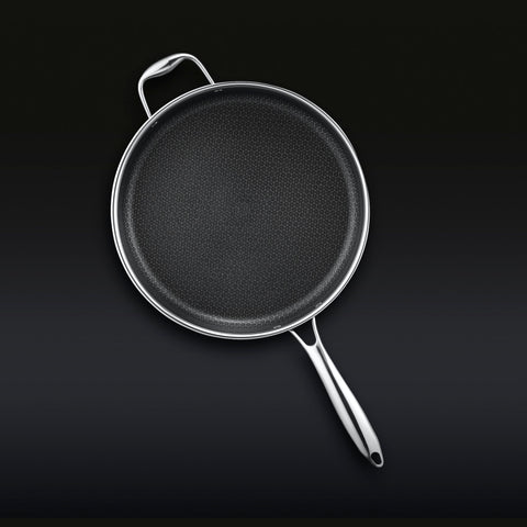 Hybrid Deep Sauté Pan with Lid, 5.5-Qt | HexClad