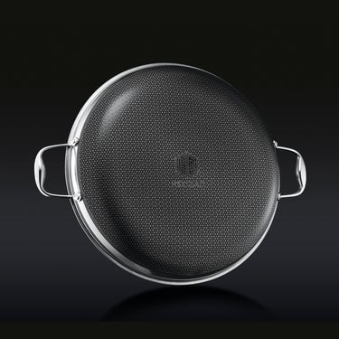 Hybrid Fry Pan with Lid, 14"