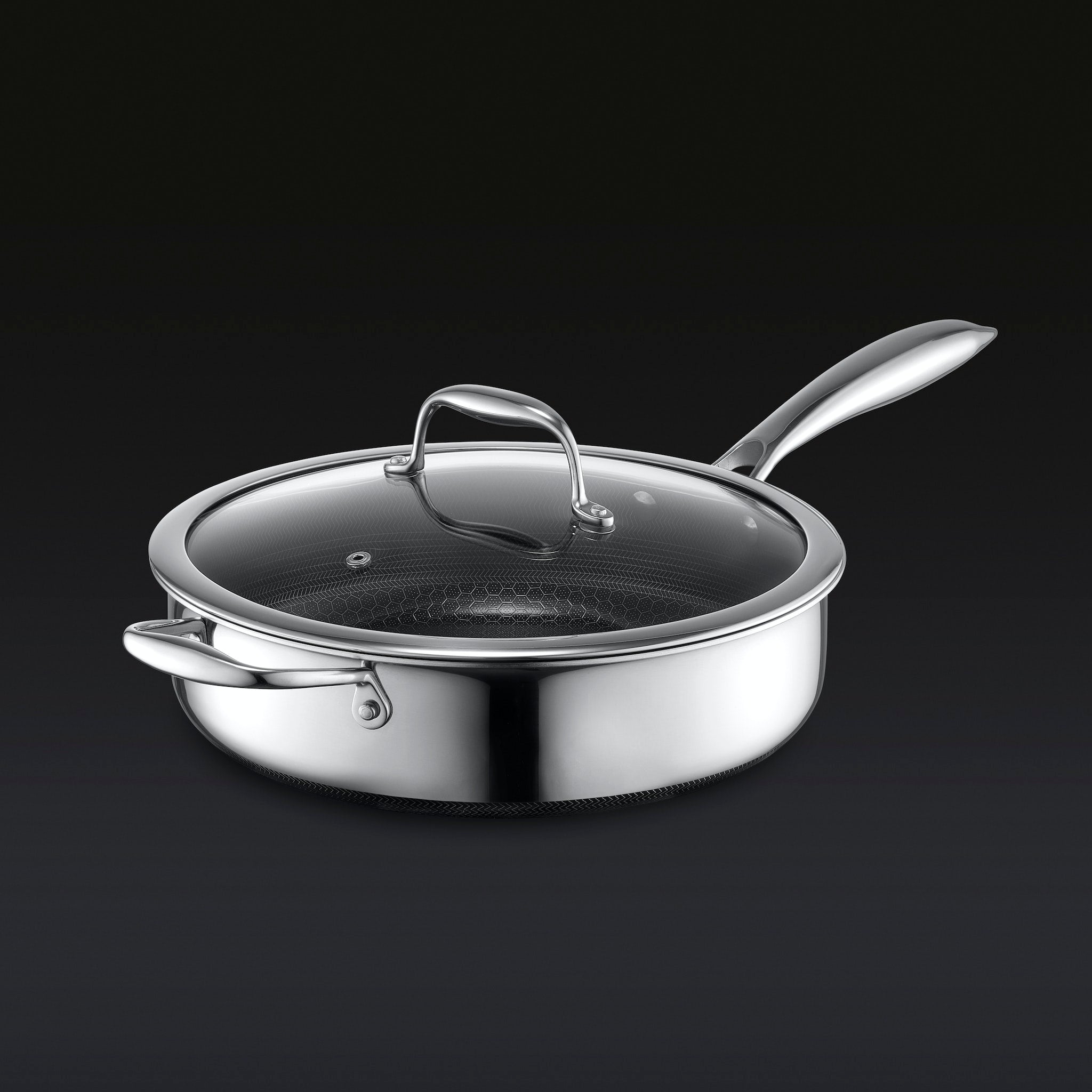 Hybrid 3-Quart Saute Pan with Lid - Thumbnail 2