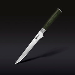 Damascus Steel Boning & Fillet Knife, 6" (Green)