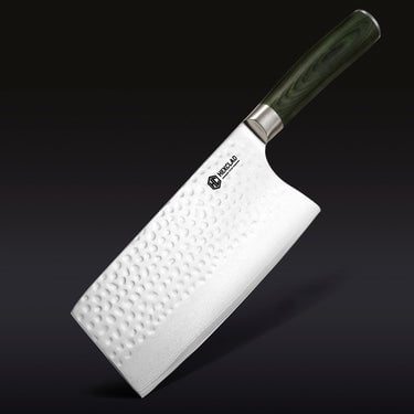 Damascus Steel Cleaver, 7"