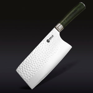 Damascus Steel Cleaver, 7