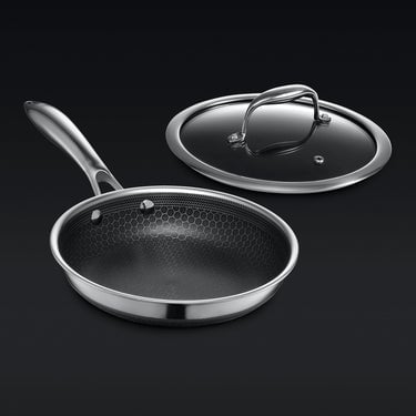 Hybrid Fry Pan with Lid, 8"