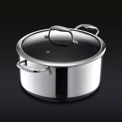 Hybrid Stock Pot With Lid, 8-Qt