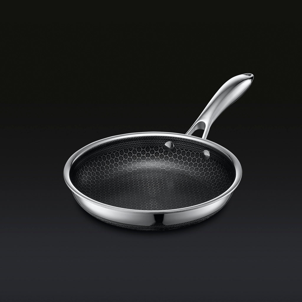 8-Inch Pan Nonstick Frying Skillet Cookware Egg Fry Lid Premium
