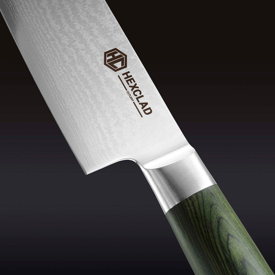 Damascus Steel 8" Chef's Knife Hexclad Cookware