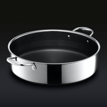 7QT Hybrid Deep Sauté Pan/Chicken Fryer with Lid