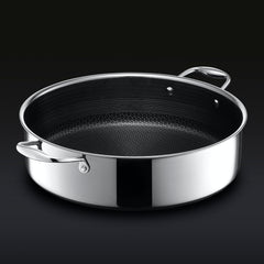 Hybrid Deep Sauté Pan/Chicken Fryer with Lid, 7-Qt