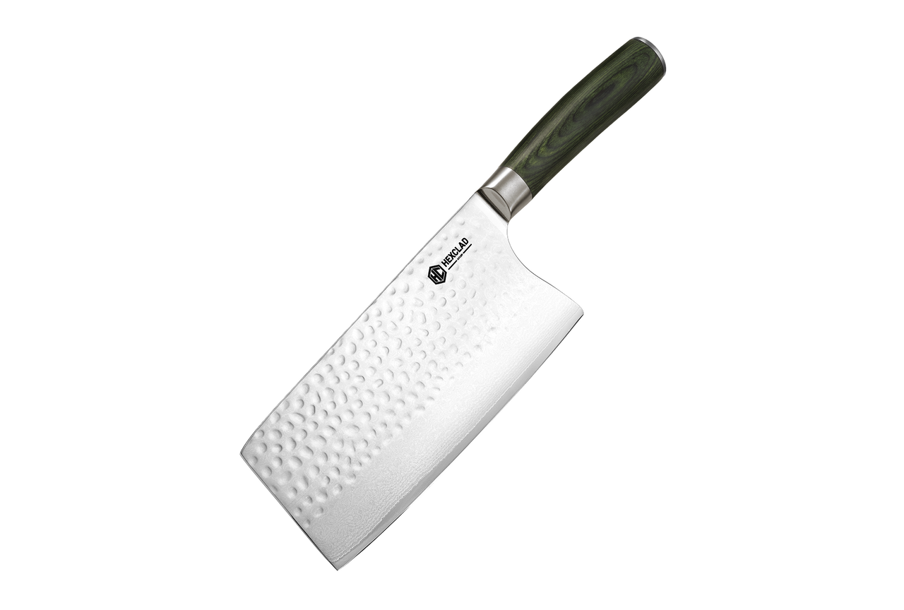 Damascus Steel Cleaver, 7"