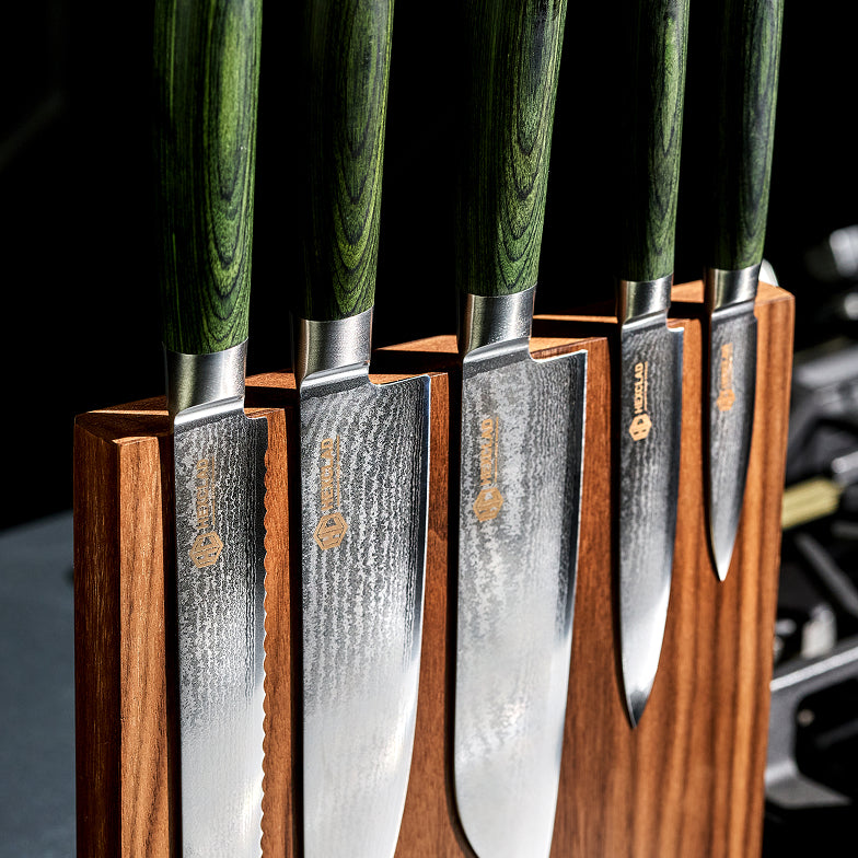 HexClad Damascus Steel Knife Set - Thumbnail 2