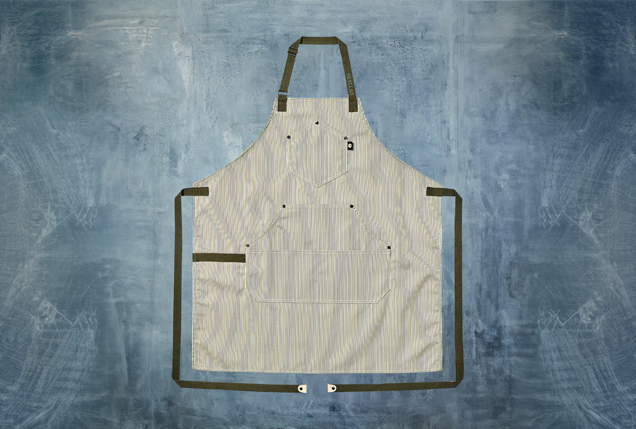 Eco Modern Apron (Classic Stripe, Forest)