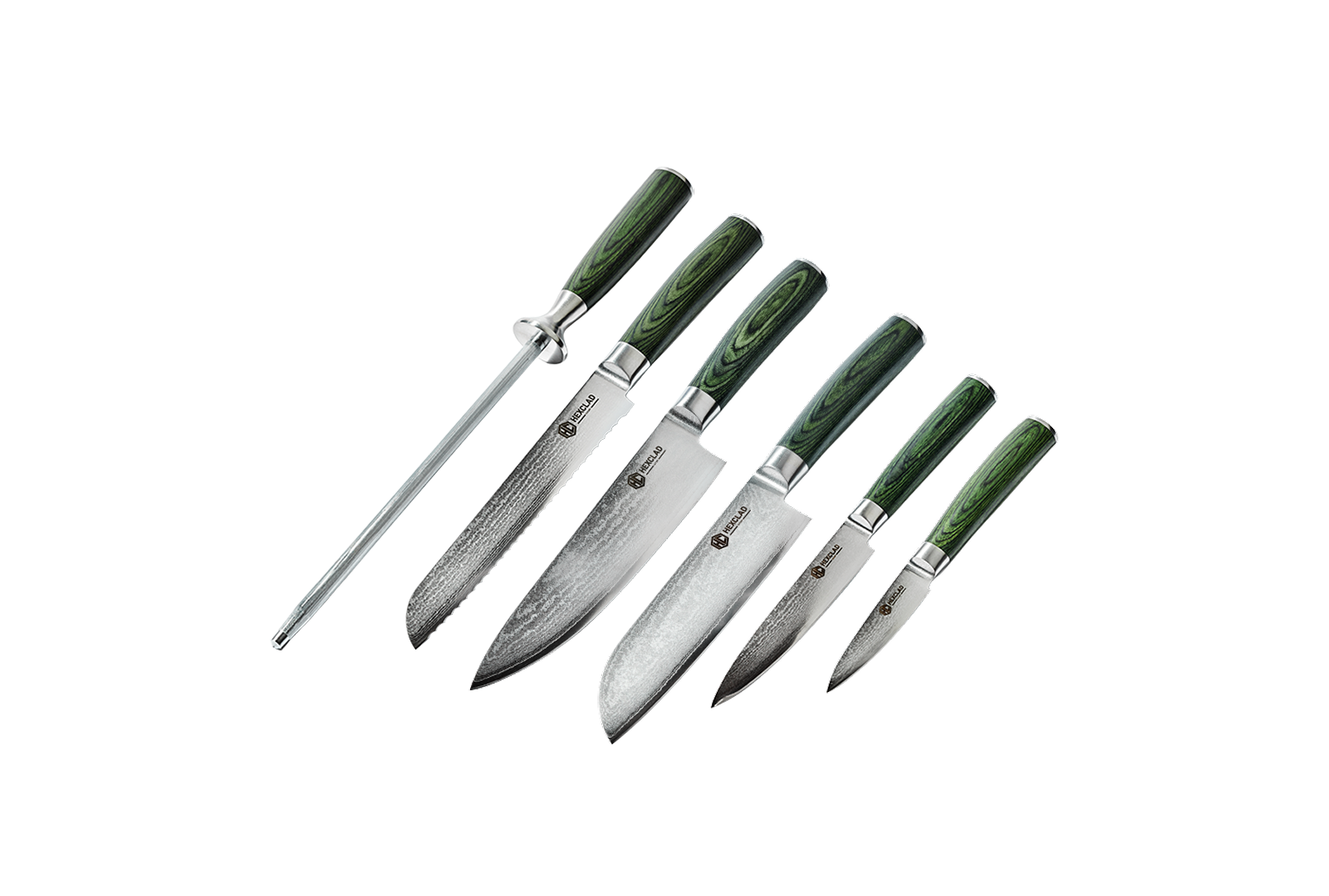 Essential Damascus Steel Knife Set - Thumbnail 2