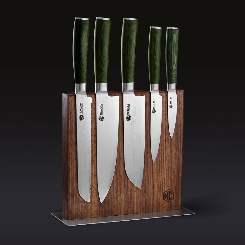 Magnetic Knife Block, Walnut