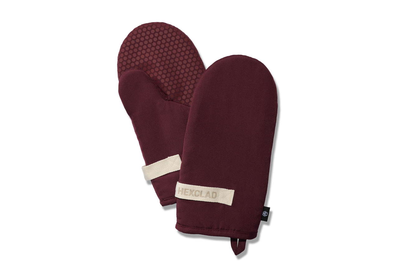 Eco Modern Oven Mitt Set - Crimson