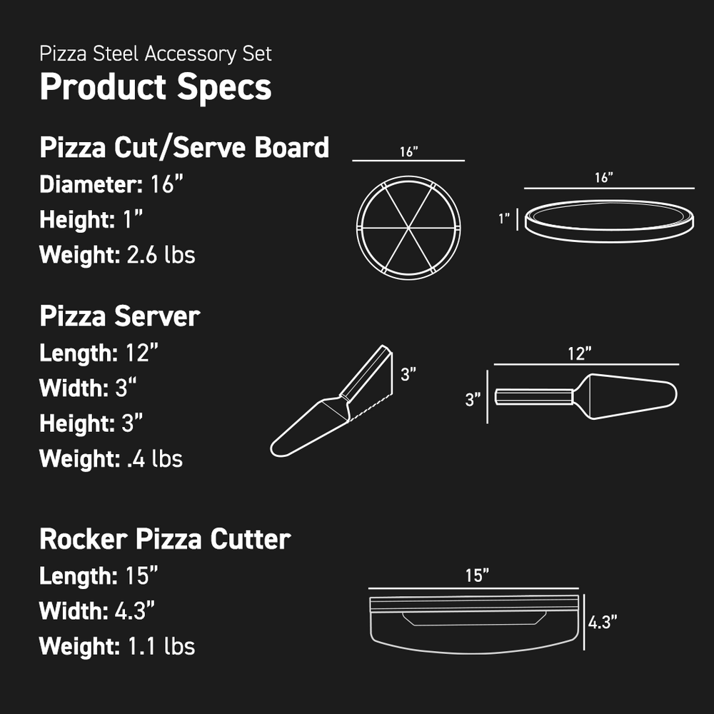 Product Spec dimensions