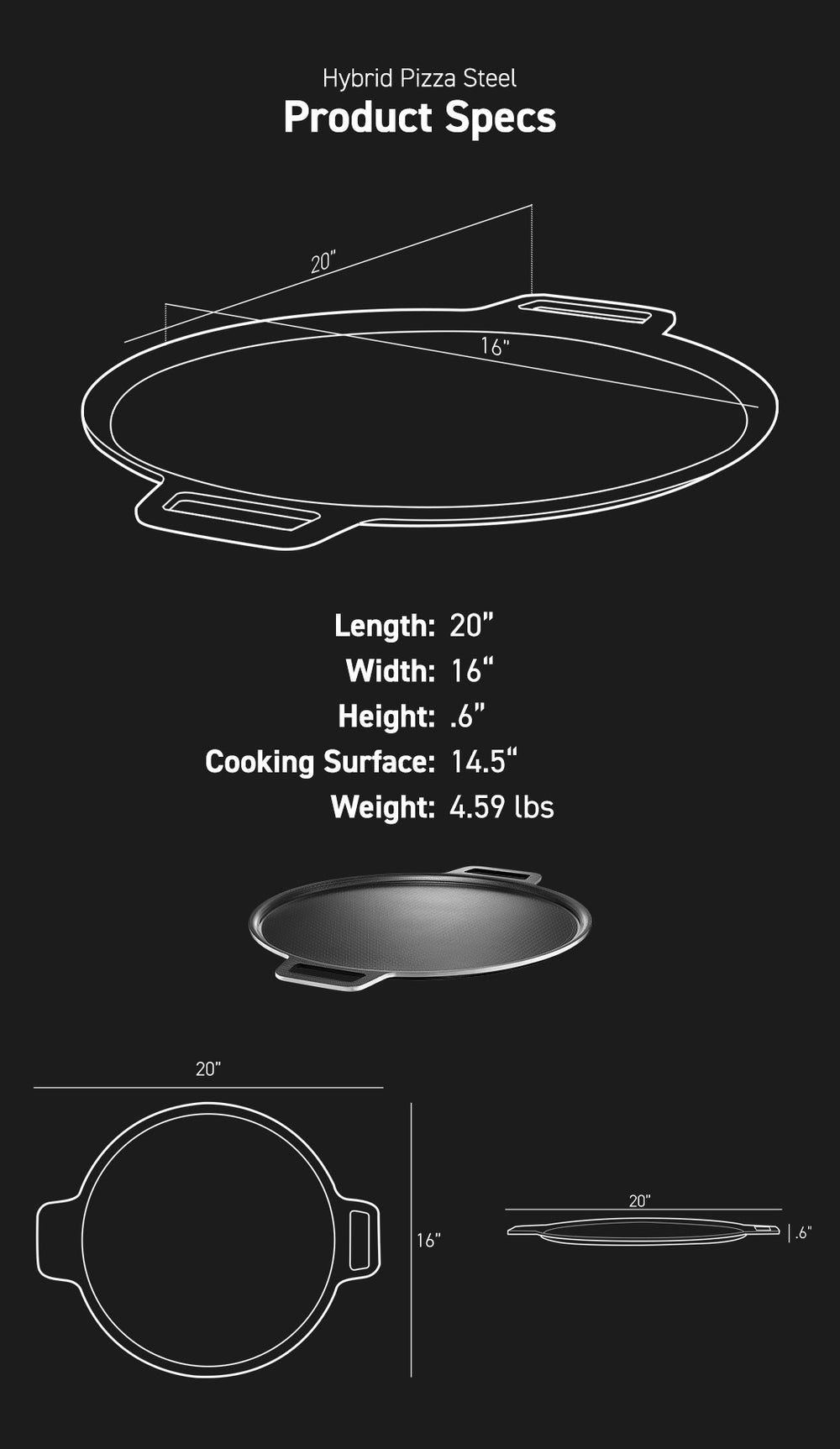 Product Spec dimensions