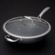 12 inch hybird wok with glass lid