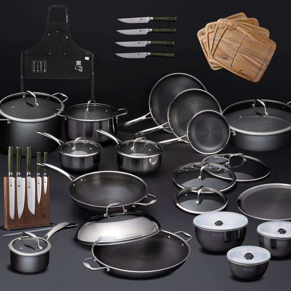 HexClad Ultimate Everything Collection (Black Apron) Hexclad Cookware