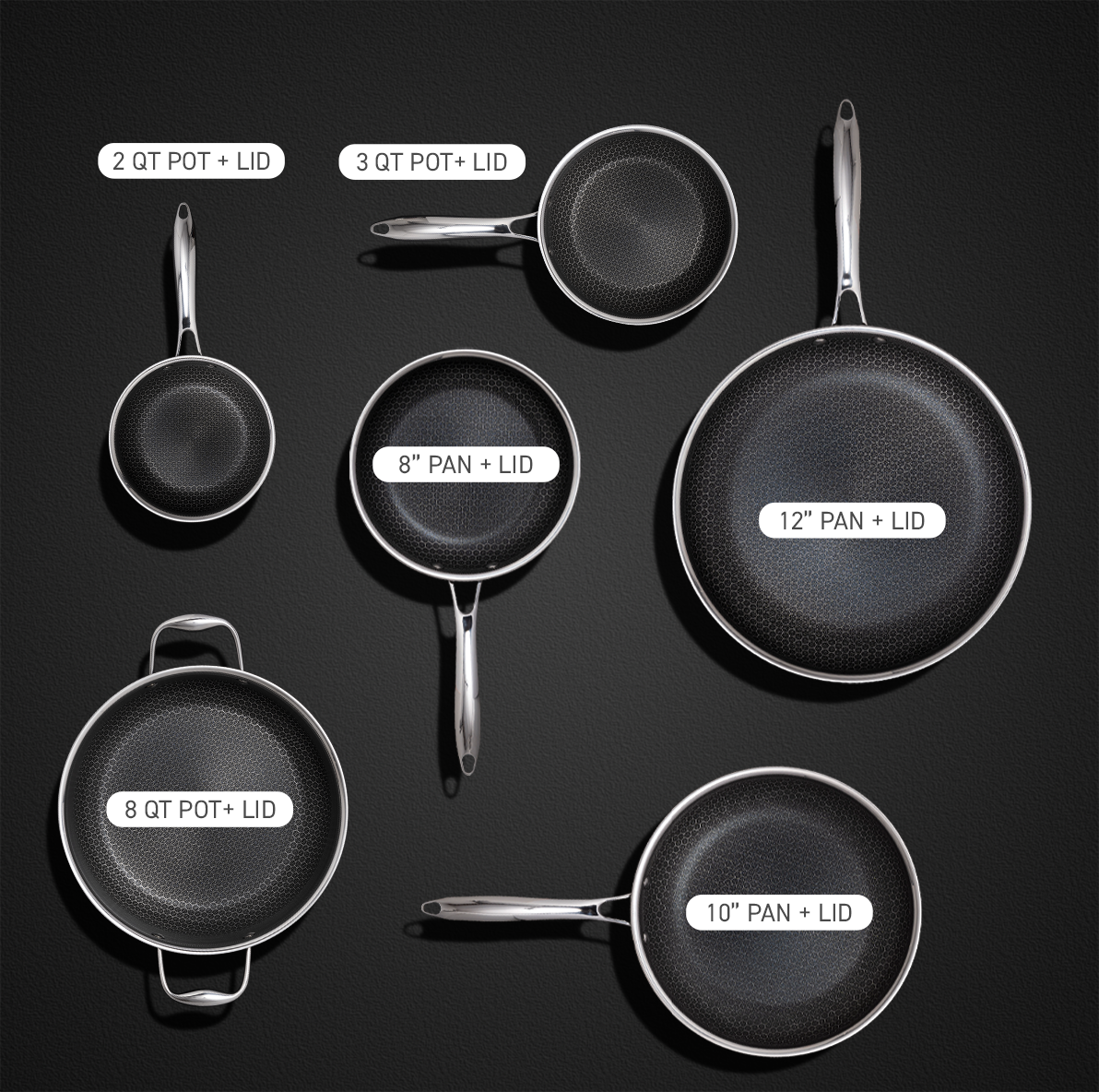 Complete your HexClad Hybrid 12pc Cookware Set Today! – HexClad Cookware