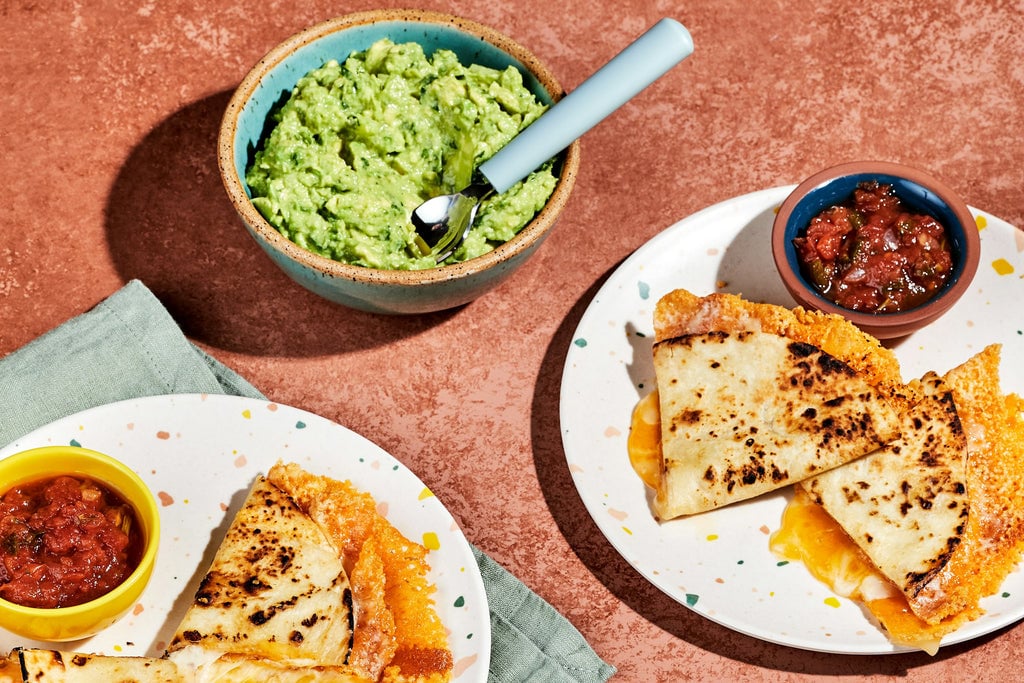 Cheese Crusted Quesadilla
