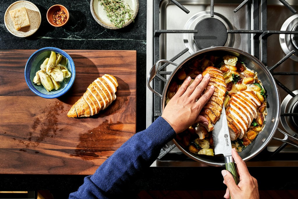Creamy Skillet Gnocchi with Chicken and Artichokes