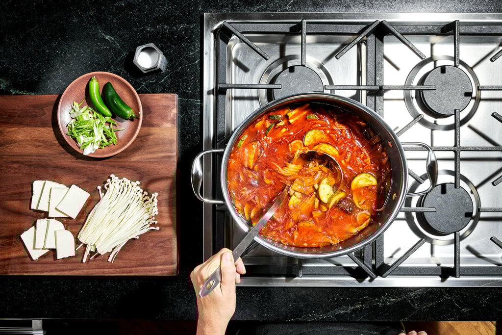 Kimchi and Tofu Soup
