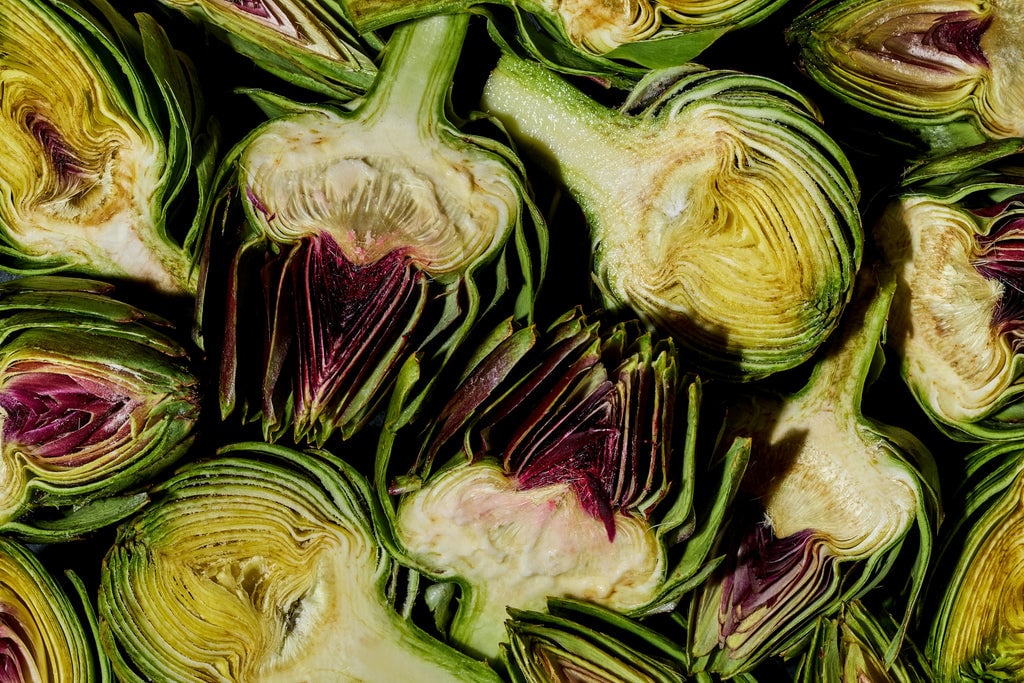 Close up of Artichokes
