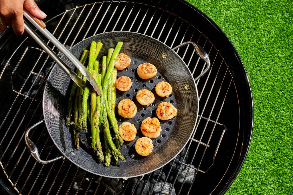 Smoky Chile Scallops with Asparagus & Preserved Lemon Butter Sauce