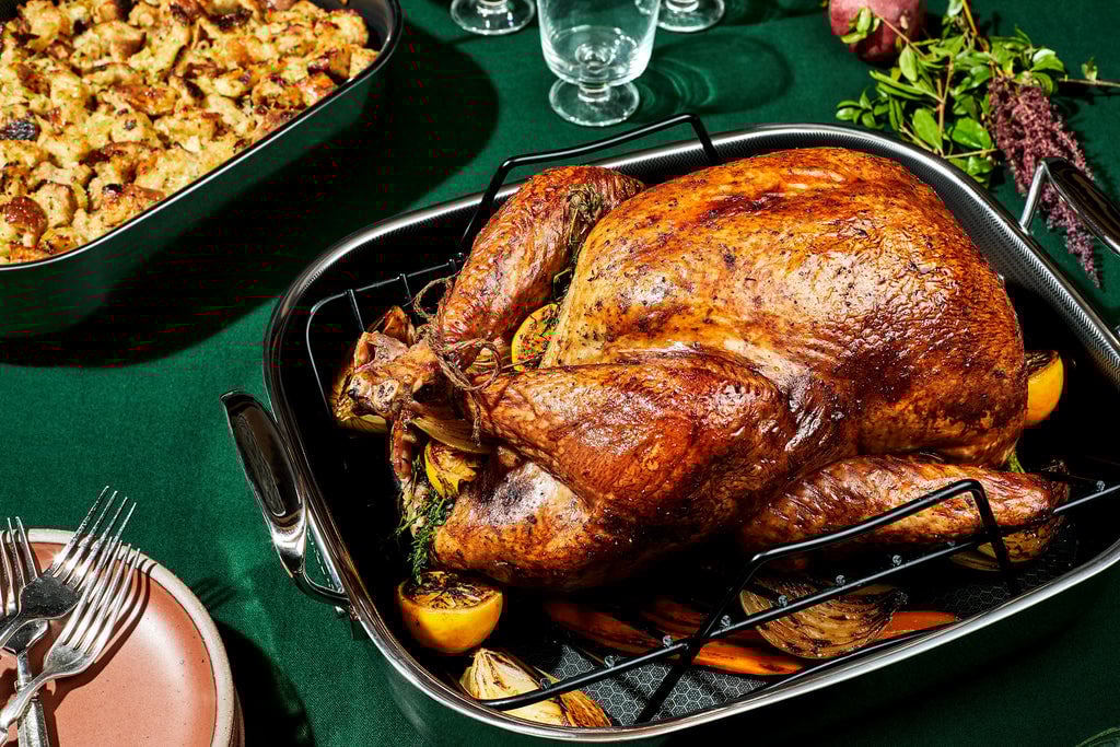 Turkey in a HexClad Large Roaster