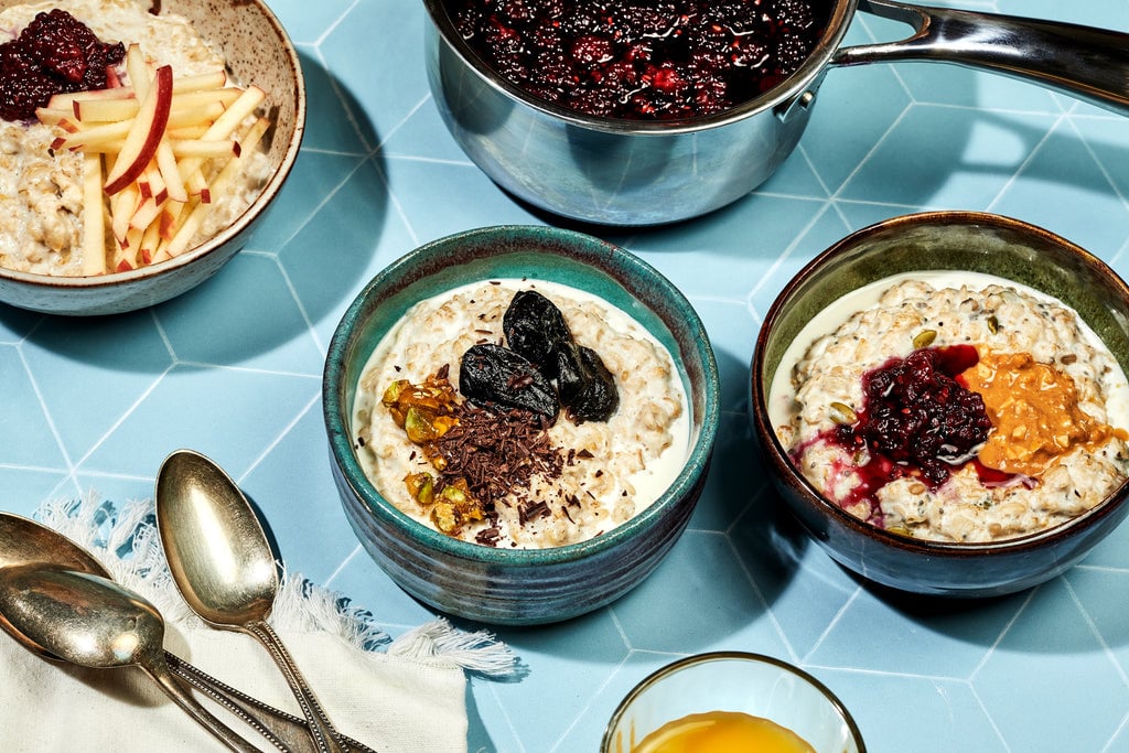 Almond Milk Porridge w/ Blackberries