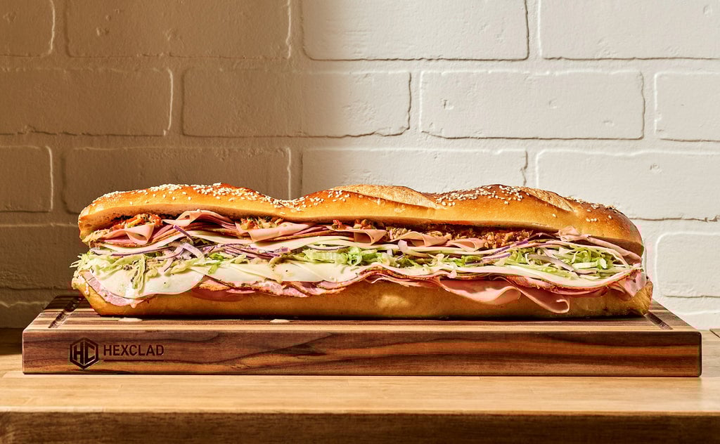 Hoagies with Artichoke-Red Pepper Spread
