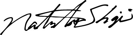 Signature with cursive writing on a white background.