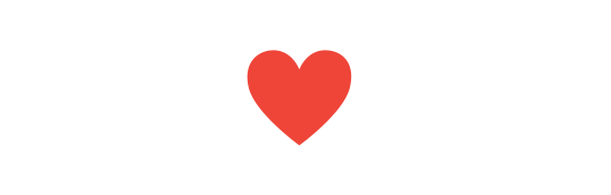 Hexagon-shaped logo, red heart, and New York Yankees logo on a black background.